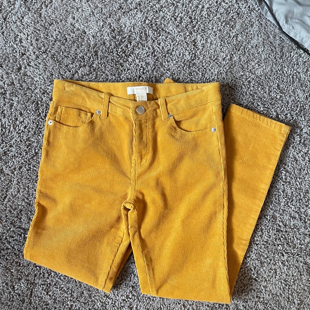 Corduroy Pants Mustard